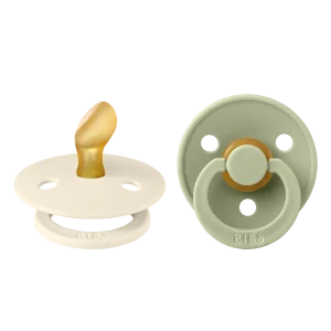 Suce Anatomique Ivory/Sage 0-6 Mois (Paquet De 2)