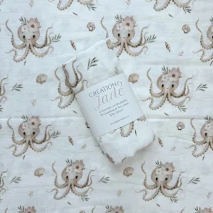 Mousseline Bambou & Coton Pénéloppe La Pieuvre