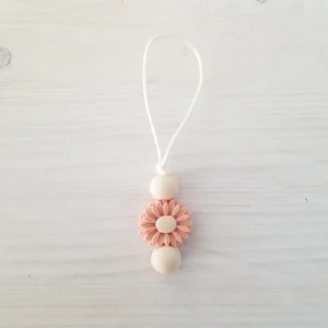 Zip À Fermeture Éclair Marguerite Pêche