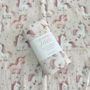 Mousseline Bambou & Coton Lily La Licorne Rêveuse