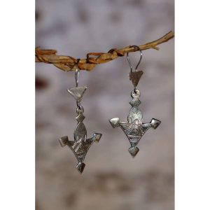 Boucles d’oreilles ethnique touareg : Bagzan