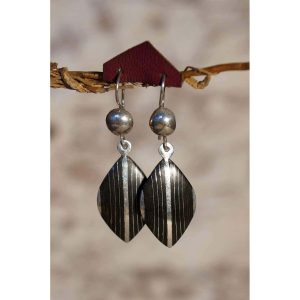 Boucles d&rsquo;oreilles touareg en losanges