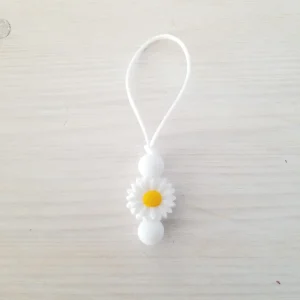 Zip À Fermeture Éclair Marguerite Blanc