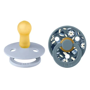 Suce Liberty Bobo Dusty Blue 0-6 Mois (Paquet De 2)