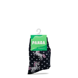 Bas en bambou licorne - Marine - #97B-39