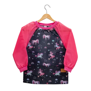 Apron  - Navy/pink - #97V-04