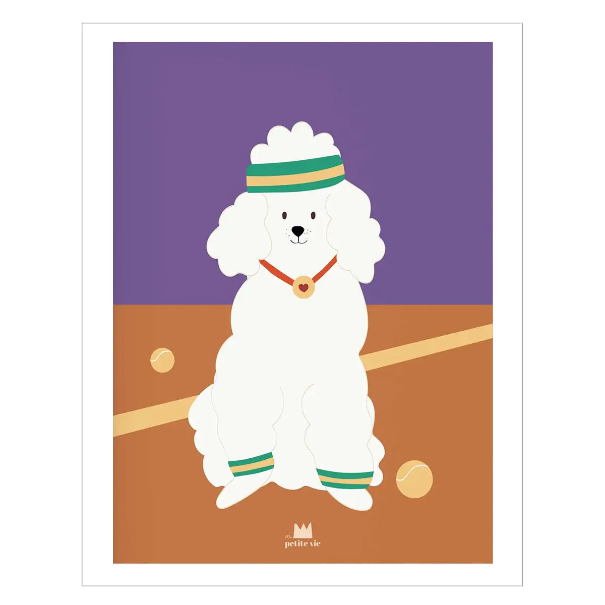 Affiche Caniche Tennis – Image 2