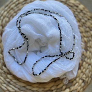 Sautoir X’elles noir doré