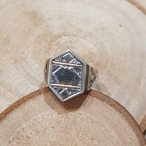 Bague ethnique touareg unisexe : chevalière