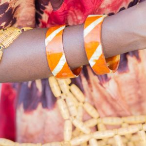 Bracelet africain en corne de zébu «Henna»