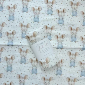 Mousseline Bambou & Coton Gus Gus La Souris