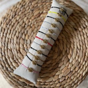 Bracelet coquillage doré