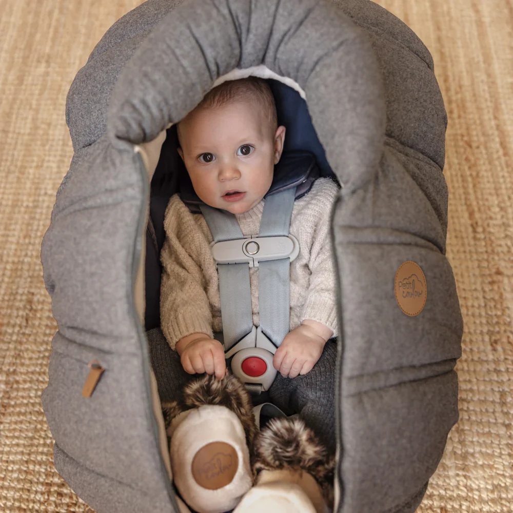 Housse Hiver Pour Siège D'auto Collection Laine Ardoise (Gris) – Image 3