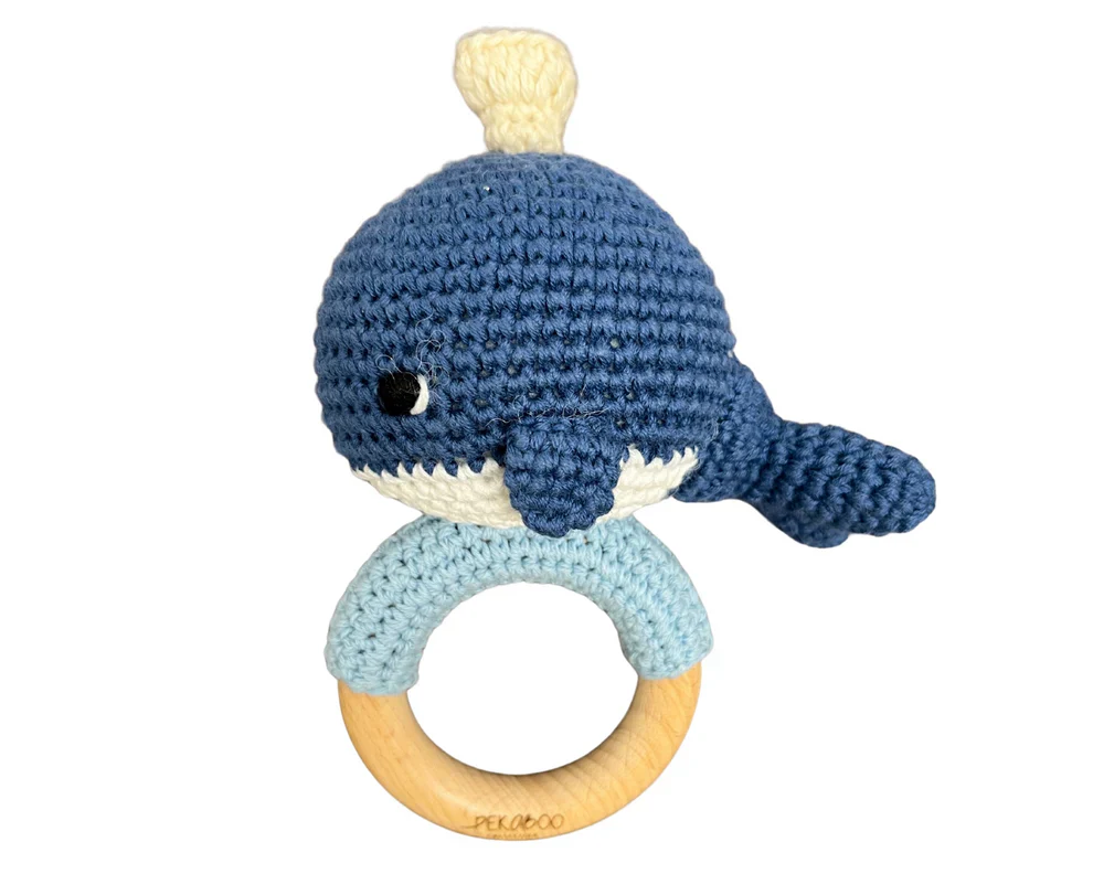 Hochet Bois Et Crochet Baleine Bleue – Image 2