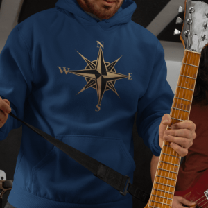 Hoodie Boussole Dorée