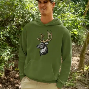 Hoodie cerf élégant