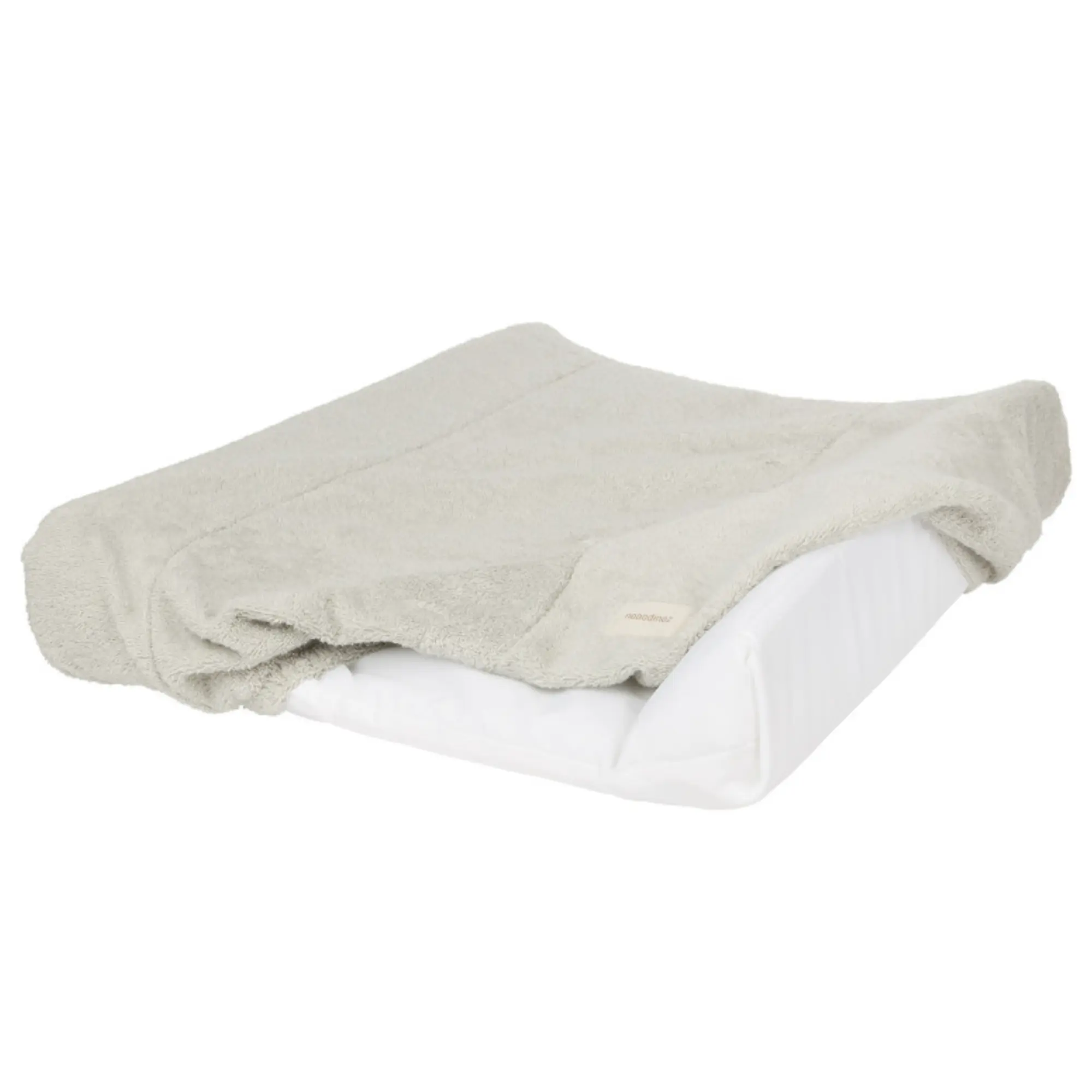 Housse de matelas à langer en éponge / Sage green – Image 3