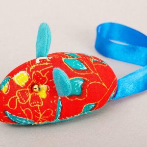 Souris en tissu africain : Maous