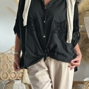 Chemise d’Etoiles Noire