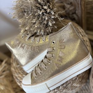 BASKETS AMOUR DORÉ