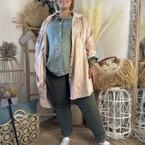 Veste Xellesbycds rose poudré