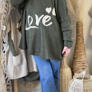 Pull Love Xelles Kaki