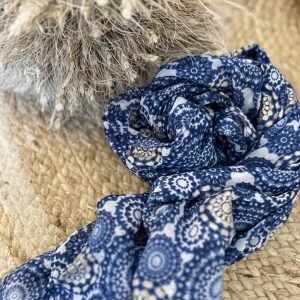 Echarpe X’elles bleu