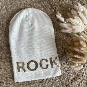 Bonnet rock blanc