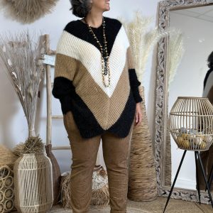 Pull poncho brillant