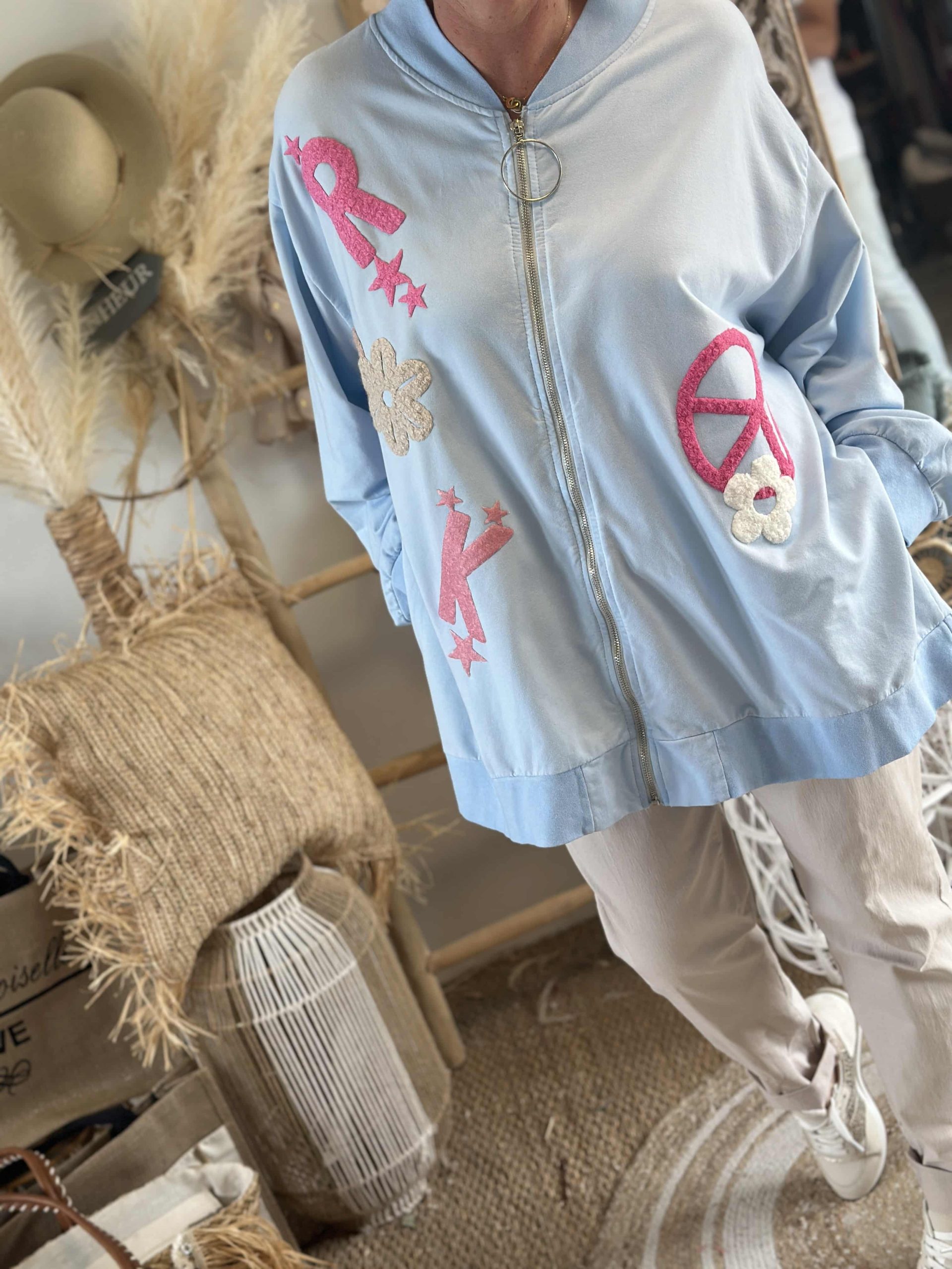 Bombers bleu ciel taille unique 46/52 – Image 4