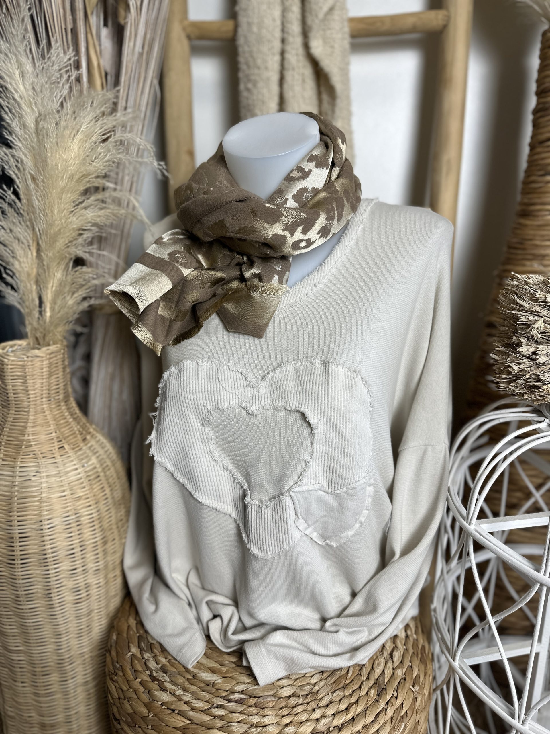 Sweat chaleureux beige