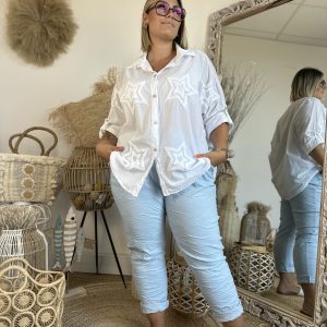 Chemise d’Etoiles blanc