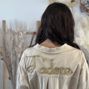chemise j’adore beige