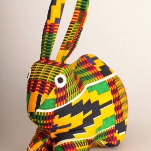 Lapin en tissu africain : Lascar