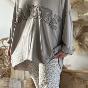 Sweat fin taille 46/52 gris