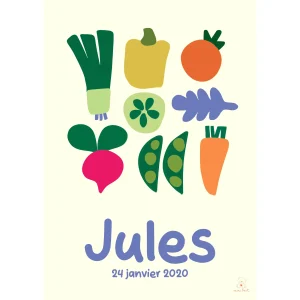 Affiche personnalisée / Jules