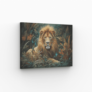 Lion majestueux tropical