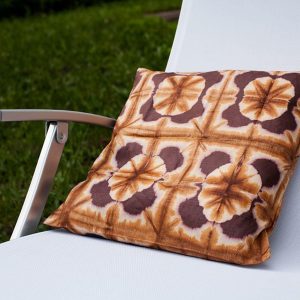 Housse de coussin en tissu africain bazin