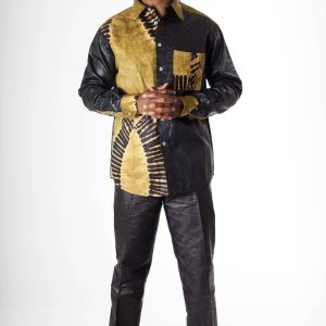 Chemise africaine homme en tissu africain : Koffi