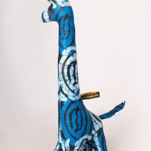 Girafe en tissu africain : Zazou