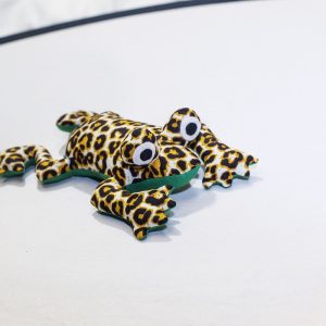 Crapaud en tissu africain «Marcel»