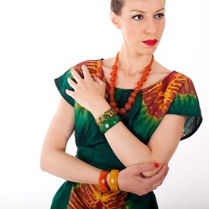 Collier Création pâte de verre