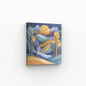 Paysage artistique abstrait