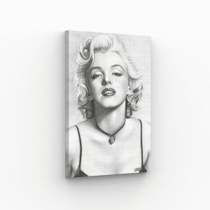 Portrait Marilyn Monroe crayon