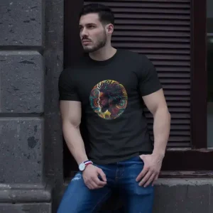 T-shirt abstrait tendance