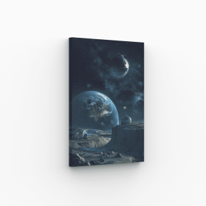 Tableau Paysage Base Lunaire