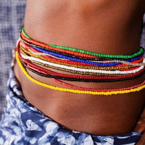 Tour de taille africain à petites perles