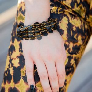 Bracelet africain en bakélite « Pampille »