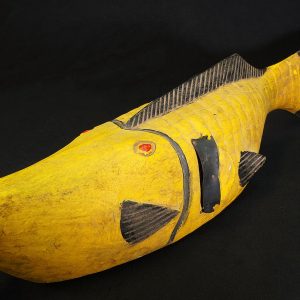 Cimier poisson Bozo du Mali jaune