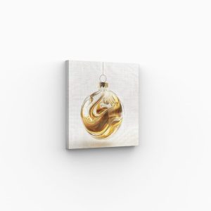 Tableau boule de Noël dorée – Design moderne